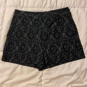 Express HighWaisted Bonded Size 8 Lace Shorts